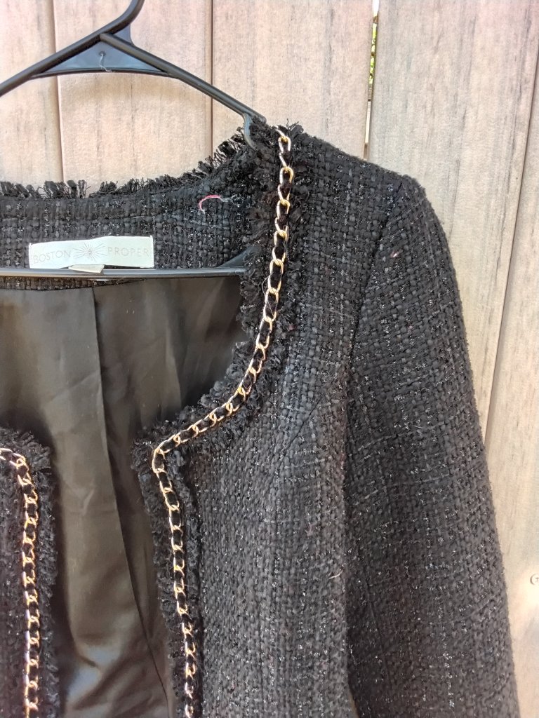 Vintage Boston Proper Women's Tweed Jacket Size 8 #573 — image 2 of 8